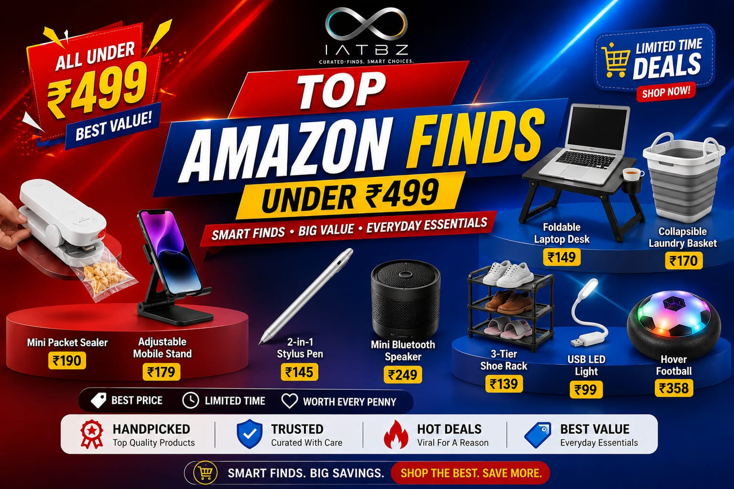 TOP AMAZON FINDS UNDER ₹499